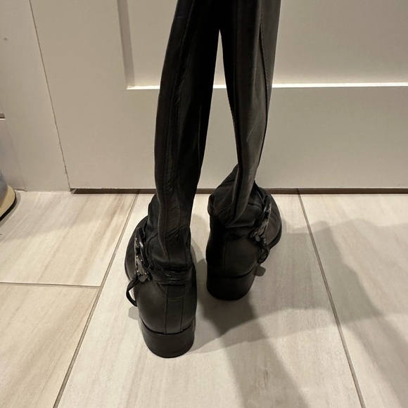 Tory Burch Black Leather Boots, 7 - Picture 5 of 6